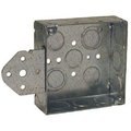 Racoorporated Electrical Box, 21 cu in, Square Box, Steel, Square 8193